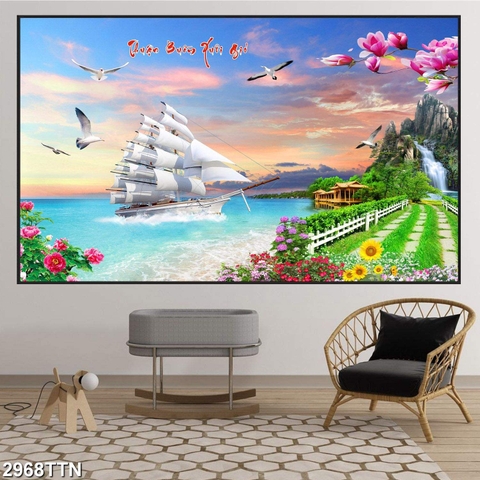 Tranh Thuận Buồm Xuôi Gió | Tranh Ngọc Việt - Đắk Lắk | Tranh Ngọc Việt - Xưởng Tranh Đẹp Buôn Ma Thuột (BMT) DakLak