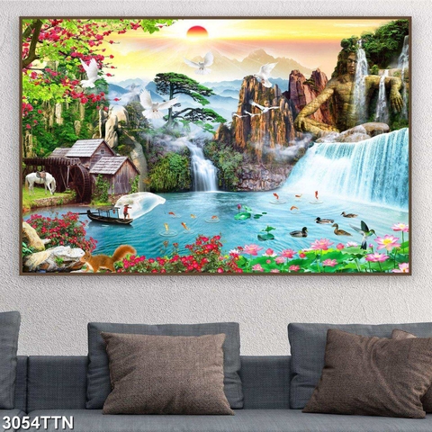 Tranh Sơn Thủy Ngang | Tranh Ngọc Việt - Đắk Lắk | Tranh Ngọc Việt - Xưởng Tranh Đẹp Buôn Ma Thuột (BMT) DakLak