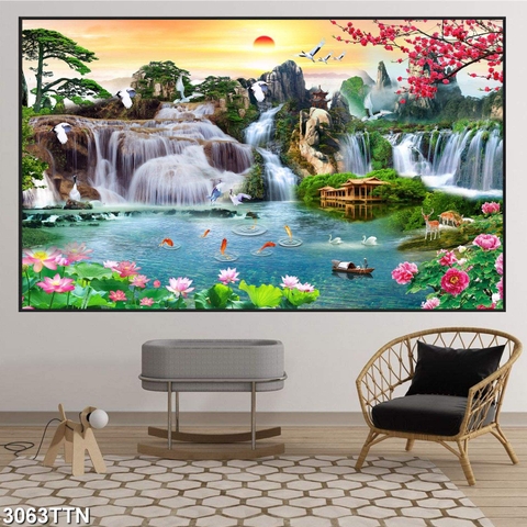 Tranh Sơn Thủy Ngang | Tranh Ngọc Việt - Đắk Lắk | Tranh Ngọc Việt - Xưởng Tranh Đẹp Buôn Ma Thuột (BMT) DakLak