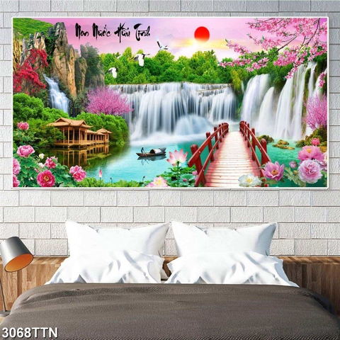 Tranh Sơn Thủy Ngang | Tranh Ngọc Việt - Đắk Lắk | Tranh Ngọc Việt - Xưởng Tranh Đẹp Buôn Ma Thuột (BMT) DakLak