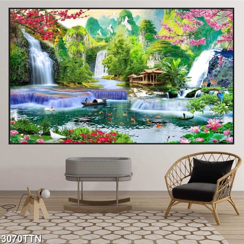 Tranh Sơn Thủy Ngang | Tranh Ngọc Việt - Đắk Lắk | Tranh Ngọc Việt - Xưởng Tranh Đẹp Buôn Ma Thuột (BMT) DakLak