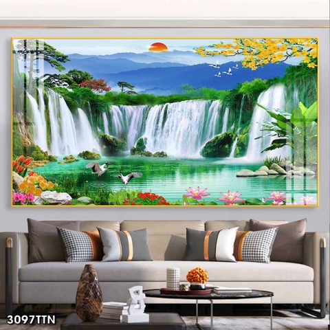 Tranh Sơn Thủy Ngang | Tranh Ngọc Việt - Đắk Lắk | Tranh Ngọc Việt - Xưởng Tranh Đẹp Buôn Ma Thuột (BMT) DakLak