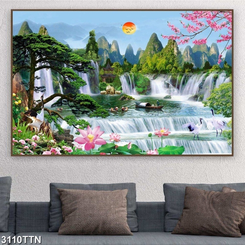 Tranh Sơn Thủy Ngang | Tranh Ngọc Việt - Đắk Lắk | Tranh Ngọc Việt - Xưởng Tranh Đẹp Buôn Ma Thuột (BMT) DakLak