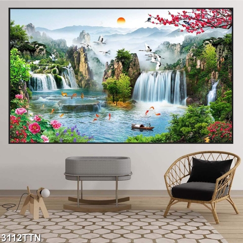 Tranh Sơn Thủy Ngang | Tranh Ngọc Việt - Đắk Lắk | Tranh Ngọc Việt - Xưởng Tranh Đẹp Buôn Ma Thuột (BMT) DakLak