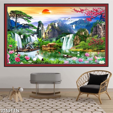 Tranh Sơn Thủy Ngang | Tranh Ngọc Việt - Đắk Lắk | Tranh Ngọc Việt - Xưởng Tranh Đẹp Buôn Ma Thuột (BMT) DakLak