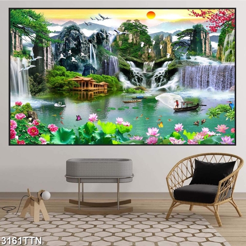 Tranh Sơn Thủy Ngang | Tranh Ngọc Việt - Đắk Lắk | Tranh Ngọc Việt - Xưởng Tranh Đẹp Buôn Ma Thuột (BMT) DakLak