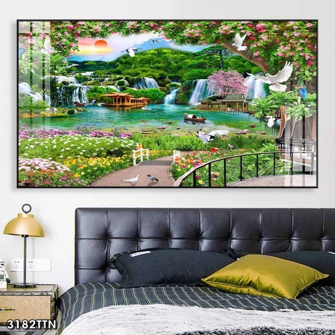 Tranh Sơn Thủy Ngang | Tranh Ngọc Việt - Đắk Lắk | Tranh Ngọc Việt - Xưởng Tranh Đẹp Buôn Ma Thuột (BMT) DakLak