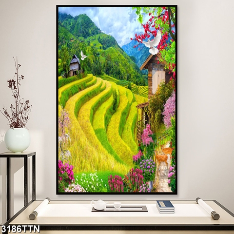 Tranh Ruộng Bậc Thang | Tranh Ngọc Việt - Đắk Lắk | Tranh Ngọc Việt - Xưởng Tranh Đẹp Buôn Ma Thuột (BMT) DakLak