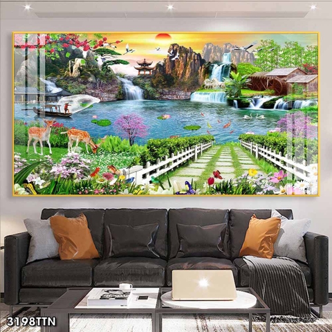 Tranh Sơn Thủy Ngang | Tranh Ngọc Việt - Đắk Lắk | Tranh Ngọc Việt - Xưởng Tranh Đẹp Buôn Ma Thuột (BMT) DakLak