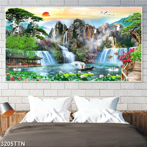 Tranh Sơn Thủy Ngang | Tranh Ngọc Việt - Đắk Lắk | Tranh Ngọc Việt - Xưởng Tranh Đẹp Buôn Ma Thuột (BMT) DakLak