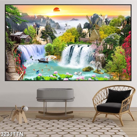 Tranh Sơn Thủy Ngang | Tranh Ngọc Việt - Đắk Lắk | Tranh Ngọc Việt - Xưởng Tranh Đẹp Buôn Ma Thuột (BMT) DakLak