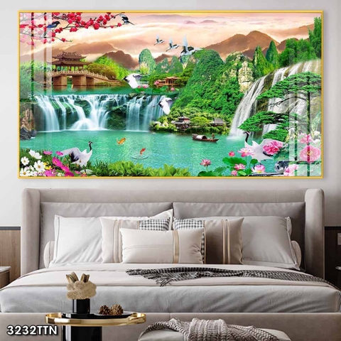 Tranh Sơn Thủy Ngang | Tranh Ngọc Việt - Đắk Lắk | Tranh Ngọc Việt - Xưởng Tranh Đẹp Buôn Ma Thuột (BMT) DakLak