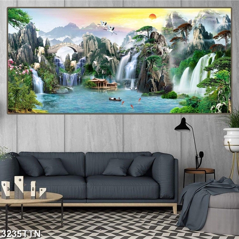 Tranh Sơn Thủy Ngang | Tranh Ngọc Việt - Đắk Lắk | Tranh Ngọc Việt - Xưởng Tranh Đẹp Buôn Ma Thuột (BMT) DakLak