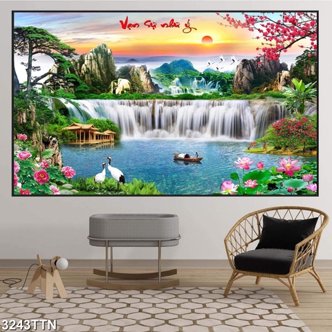 Tranh Sơn Thủy Ngang | Tranh Ngọc Việt - Đắk Lắk | Tranh Ngọc Việt - Xưởng Tranh Đẹp Buôn Ma Thuột (BMT) DakLak