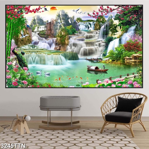 Tranh Sơn Thủy Ngang | Tranh Ngọc Việt - Đắk Lắk | Tranh Ngọc Việt - Xưởng Tranh Đẹp Buôn Ma Thuột (BMT) DakLak