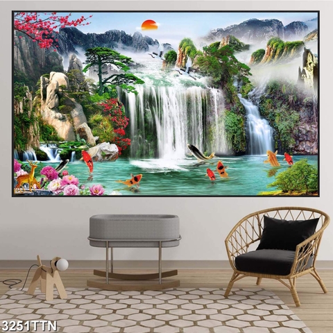 Tranh Sơn Thủy Ngang | Tranh Ngọc Việt - Đắk Lắk | Tranh Ngọc Việt - Xưởng Tranh Đẹp Buôn Ma Thuột (BMT) DakLak