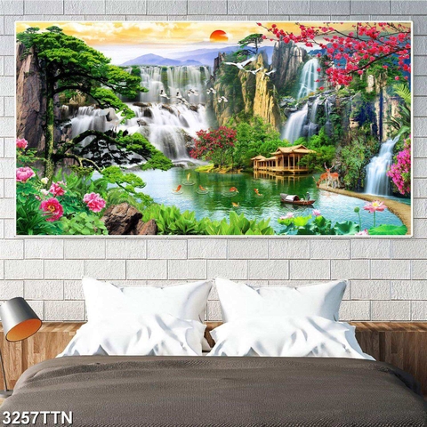 Tranh Sơn Thủy Ngang | Tranh Ngọc Việt - Đắk Lắk | Tranh Ngọc Việt - Xưởng Tranh Đẹp Buôn Ma Thuột (BMT) DakLak