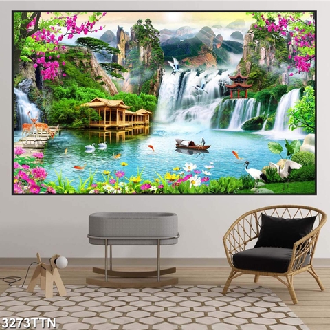 Tranh Sơn Thủy Ngang | Tranh Ngọc Việt - Đắk Lắk | Tranh Ngọc Việt - Xưởng Tranh Đẹp Buôn Ma Thuột (BMT) DakLak