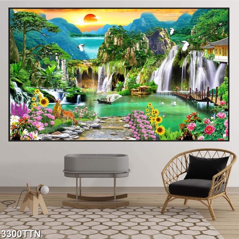 Tranh Sơn Thủy Ngang | Tranh Ngọc Việt - Đắk Lắk | Tranh Ngọc Việt - Xưởng Tranh Đẹp Buôn Ma Thuột (BMT) DakLak