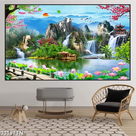 Tranh Sơn Thủy Ngang | Tranh Ngọc Việt - Đắk Lắk | Tranh Ngọc Việt - Xưởng Tranh Đẹp Buôn Ma Thuột (BMT) DakLak