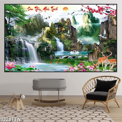Tranh Sơn Thủy Ngang | Tranh Ngọc Việt - Đắk Lắk | Tranh Ngọc Việt - Xưởng Tranh Đẹp Buôn Ma Thuột (BMT) DakLak