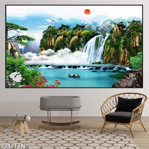 Tranh Sơn Thủy Ngang | Tranh Ngọc Việt - Đắk Lắk | Tranh Ngọc Việt - Xưởng Tranh Đẹp Buôn Ma Thuột (BMT) DakLak