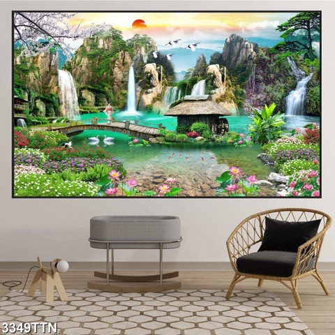 Tranh Sơn Thủy Ngang | Tranh Ngọc Việt - Đắk Lắk | Tranh Ngọc Việt - Xưởng Tranh Đẹp Buôn Ma Thuột (BMT) DakLak