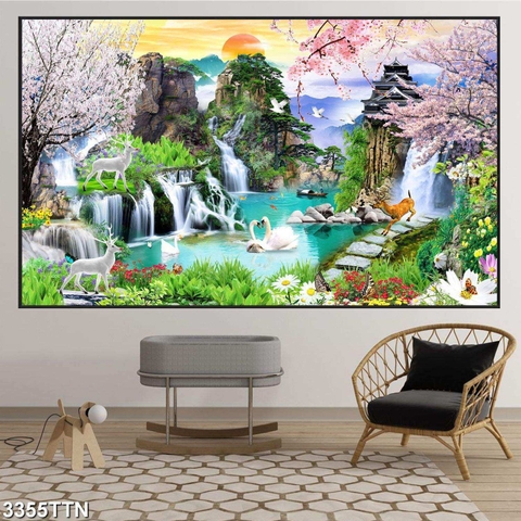 Tranh Sơn Thủy Ngang | Tranh Ngọc Việt - Đắk Lắk | Tranh Ngọc Việt - Xưởng Tranh Đẹp Buôn Ma Thuột (BMT) DakLak