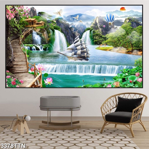 Tranh Sơn Thủy Ngang | Tranh Ngọc Việt - Đắk Lắk | Tranh Ngọc Việt - Xưởng Tranh Đẹp Buôn Ma Thuột (BMT) DakLak