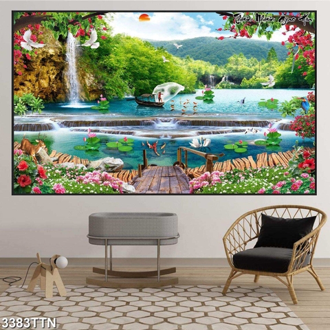 Tranh Sơn Thủy Ngang | Tranh Ngọc Việt - Đắk Lắk | Tranh Ngọc Việt - Xưởng Tranh Đẹp Buôn Ma Thuột (BMT) DakLak