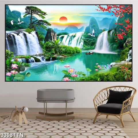 Tranh Sơn Thủy Ngang | Tranh Ngọc Việt - Đắk Lắk | Tranh Ngọc Việt - Xưởng Tranh Đẹp Buôn Ma Thuột (BMT) DakLak