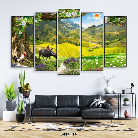 Bộ 5 Tranh Ghép Đẹp, Sang | Tranh Ngọc Việt - Đắk Lắk | Tranh Ngọc Việt - Xưởng Tranh Đẹp Buôn Ma Thuột (BMT) DakLak