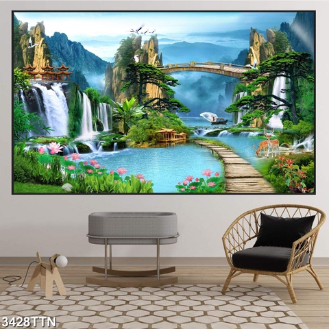 Tranh Sơn Thủy Ngang | Tranh Ngọc Việt - Đắk Lắk | Tranh Ngọc Việt - Xưởng Tranh Đẹp Buôn Ma Thuột (BMT) DakLak