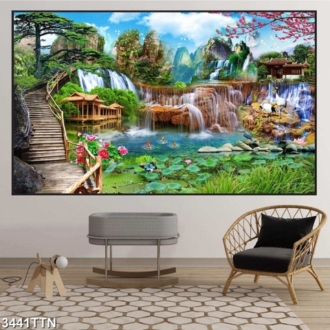 Tranh Sơn Thủy Ngang | Tranh Ngọc Việt - Đắk Lắk | Tranh Ngọc Việt - Xưởng Tranh Đẹp Buôn Ma Thuột (BMT) DakLak