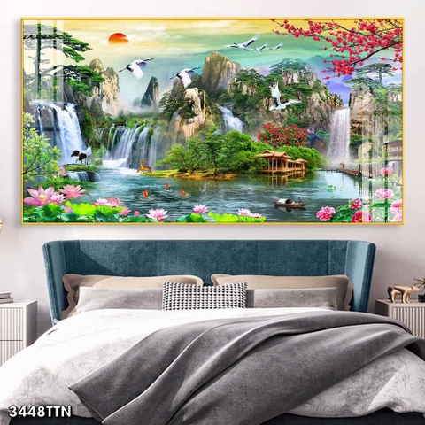 Tranh Sơn Thủy Ngang | Tranh Ngọc Việt - Đắk Lắk | Tranh Ngọc Việt - Xưởng Tranh Đẹp Buôn Ma Thuột (BMT) DakLak