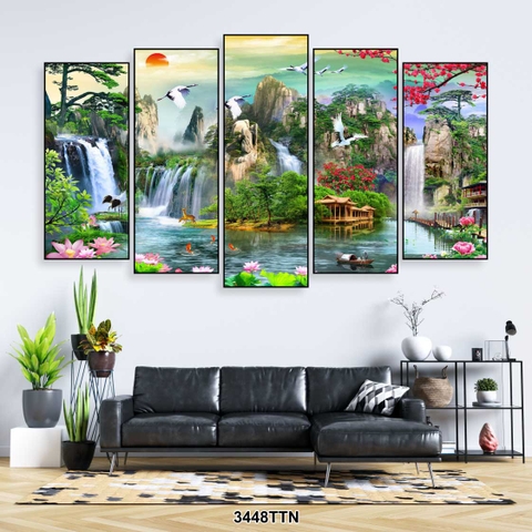 Bộ 5 Tranh Ghép Đẹp, Sang | Tranh Ngọc Việt - Đắk Lắk | Tranh Ngọc Việt - Xưởng Tranh Đẹp Buôn Ma Thuột (BMT) DakLak