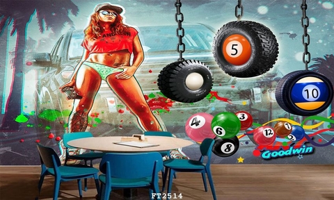 Tranh Quán Bida - Billiards | Tranh Ngọc Việt - Đắk Lắk | Tranh Ngọc Việt - Xưởng Tranh Đẹp Buôn Ma Thuột (BMT) DakLak