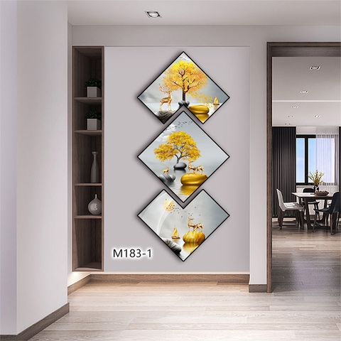 Bộ 3 Tranh Thoi Khuyết | Tranh Ngọc Việt - Đắk Lắk | Tranh Ngọc Việt - Xưởng Tranh Đẹp Buôn Ma Thuột (BMT) DakLak