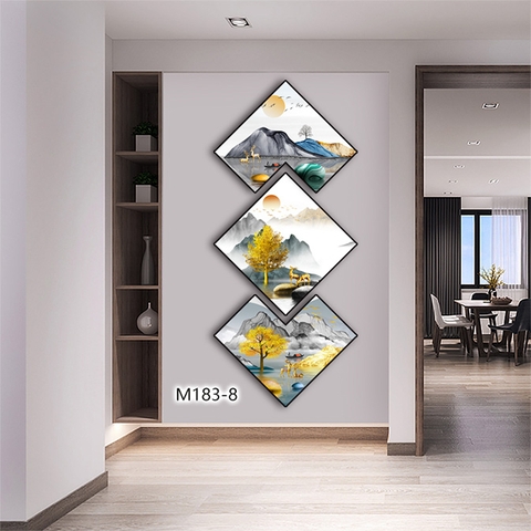 Bộ 3 Tranh Thoi Khuyết | Tranh Ngọc Việt - Đắk Lắk | Tranh Ngọc Việt - Xưởng Tranh Đẹp Buôn Ma Thuột (BMT) DakLak