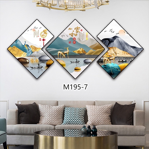 Bộ 3 Tranh Thoi Khuyết | Tranh Ngọc Việt - Đắk Lắk | Tranh Ngọc Việt - Xưởng Tranh Đẹp Buôn Ma Thuột (BMT) DakLak