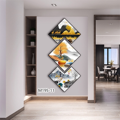 Bộ 3 Tranh Thoi Khuyết | Tranh Ngọc Việt - Đắk Lắk | Tranh Ngọc Việt - Xưởng Tranh Đẹp Buôn Ma Thuột (BMT) DakLak