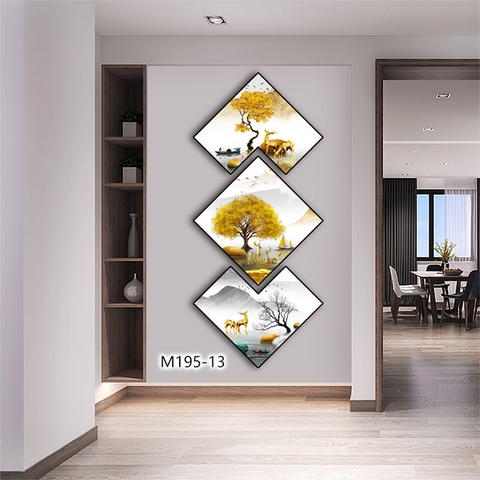 Bộ 3 Tranh Thoi Khuyết | Tranh Ngọc Việt - Đắk Lắk | Tranh Ngọc Việt - Xưởng Tranh Đẹp Buôn Ma Thuột (BMT) DakLak