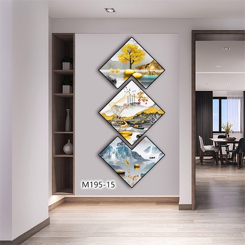 Bộ 3 Tranh Thoi Khuyết | Tranh Ngọc Việt - Đắk Lắk | Tranh Ngọc Việt - Xưởng Tranh Đẹp Buôn Ma Thuột (BMT) DakLak