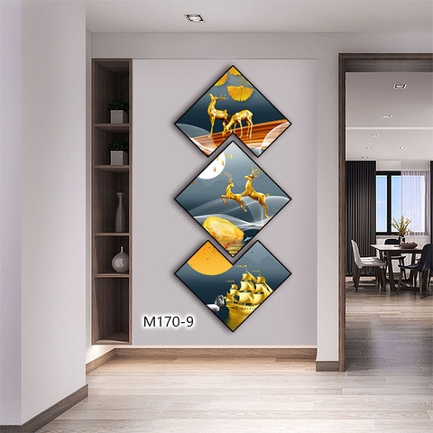 Bộ 3 Tranh Thoi Khuyết | Tranh Ngọc Việt - Đắk Lắk | Tranh Ngọc Việt - Xưởng Tranh Đẹp Buôn Ma Thuột (BMT) DakLak