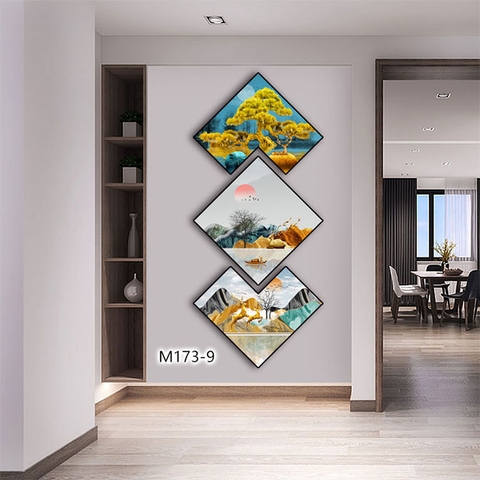 Bộ 3 Tranh Thoi Khuyết | Tranh Ngọc Việt - Đắk Lắk | Tranh Ngọc Việt - Xưởng Tranh Đẹp Buôn Ma Thuột (BMT) DakLak