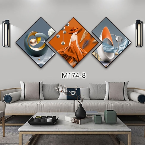 Bộ 3 Tranh Thoi Khuyết | Tranh Ngọc Việt - Đắk Lắk | Tranh Ngọc Việt - Xưởng Tranh Đẹp Buôn Ma Thuột (BMT) DakLak