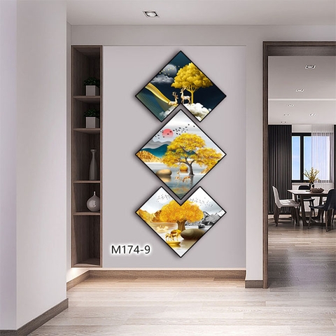 Bộ 3 Tranh Thoi Khuyết | Tranh Ngọc Việt - Đắk Lắk | Tranh Ngọc Việt - Xưởng Tranh Đẹp Buôn Ma Thuột (BMT) DakLak