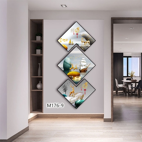 Bộ 3 Tranh Thoi Khuyết | Tranh Ngọc Việt - Đắk Lắk | Tranh Ngọc Việt - Xưởng Tranh Đẹp Buôn Ma Thuột (BMT) DakLak