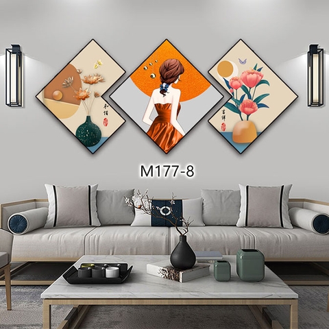 Bộ 3 Tranh Thoi Khuyết | Tranh Ngọc Việt - Đắk Lắk | Tranh Ngọc Việt - Xưởng Tranh Đẹp Buôn Ma Thuột (BMT) DakLak