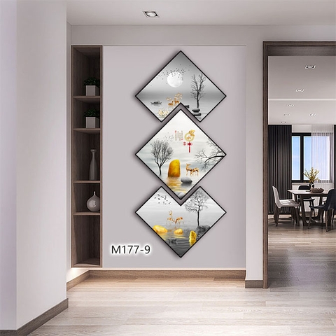 Bộ 3 Tranh Thoi Khuyết | Tranh Ngọc Việt - Đắk Lắk | Tranh Ngọc Việt - Xưởng Tranh Đẹp Buôn Ma Thuột (BMT) DakLak